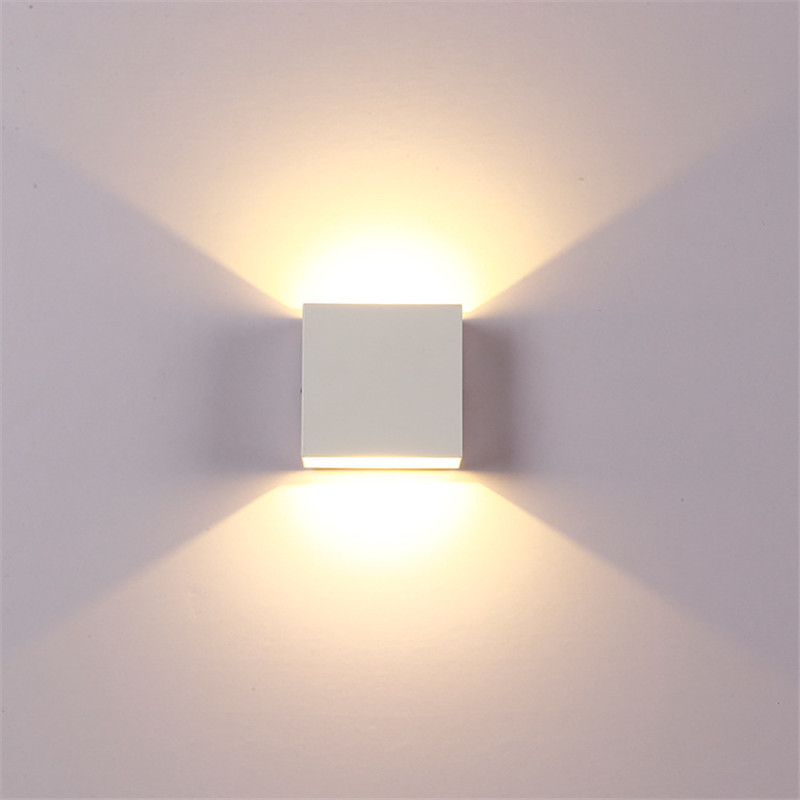 Indoor 6W LED Wall Lamp Up and Down Aluminum Decorate Wall Sconce bedroom LED Wall Light Waterproof Lighting