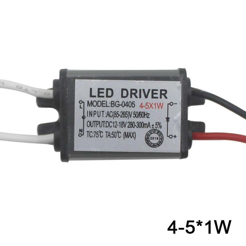 1-3W IP65 Waterproof LED Light Driver AC85-265V DC3-43V LED Transformer Power Supply Adapter for Outdoor Led Lamp/Chips