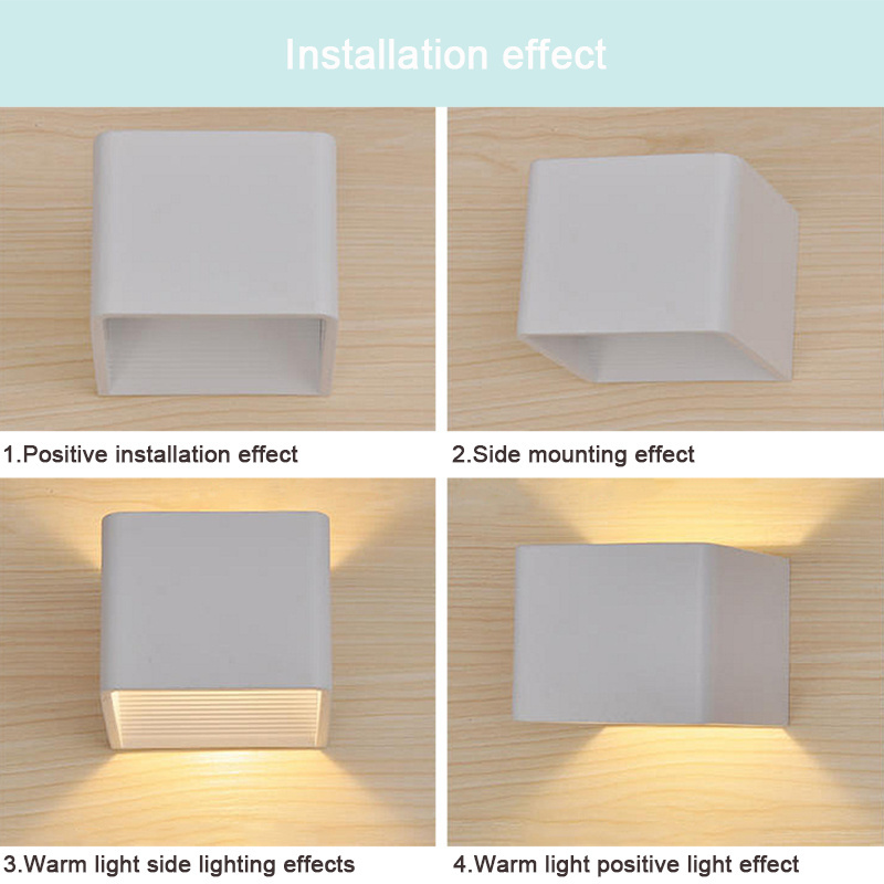 5W Modern Wall Sconce AC85-265V for Stairs Corridor Wall Lighting sconce with rgb remote controller