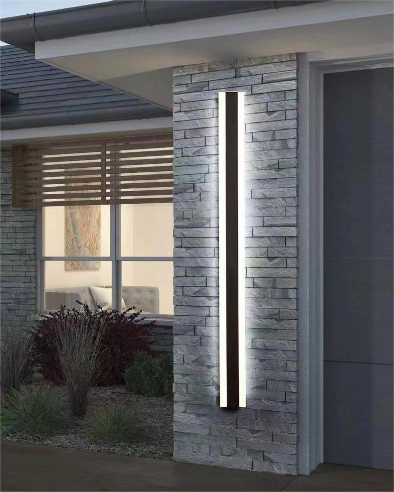 Outdoor waterproof wall light long wall lamp courtyard line light led strip engineering wall light