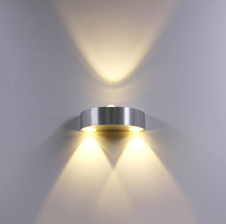 Semicircle 3W LED Wall Lamp Aluminum Up Down Wall lights for Bedroom Bedside Corridor Living Room