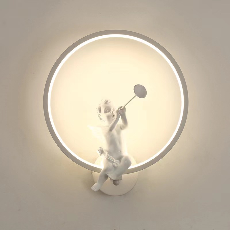 New arrival modern led  sconce fancy wall light art ring light wall mount for hotel lights indoor