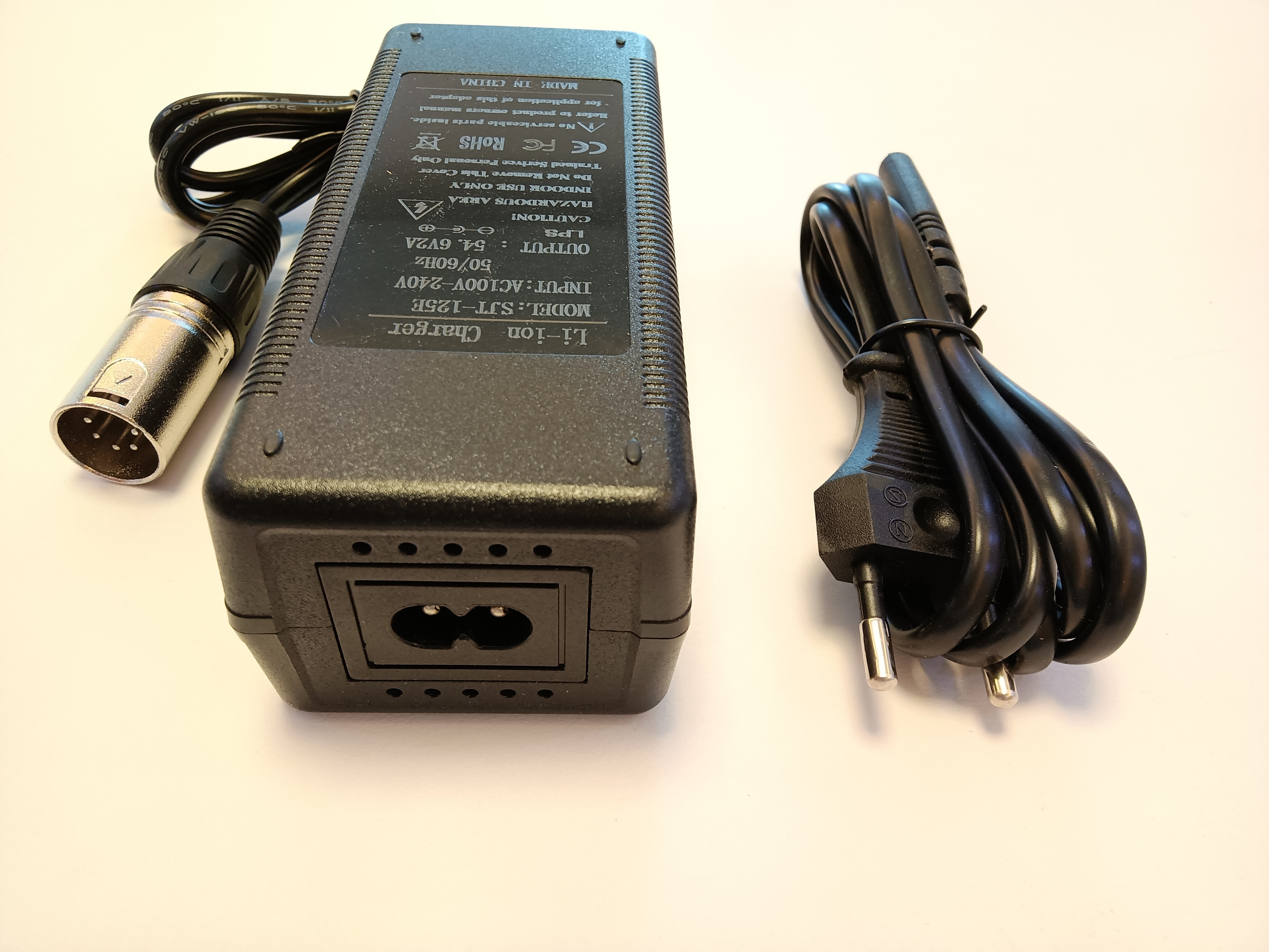 HAGORS 48V 10ah 13s 54.6v lithium ion battery charger 54.6v 2a li-ion battery charger with XLR-4 or XLR-5