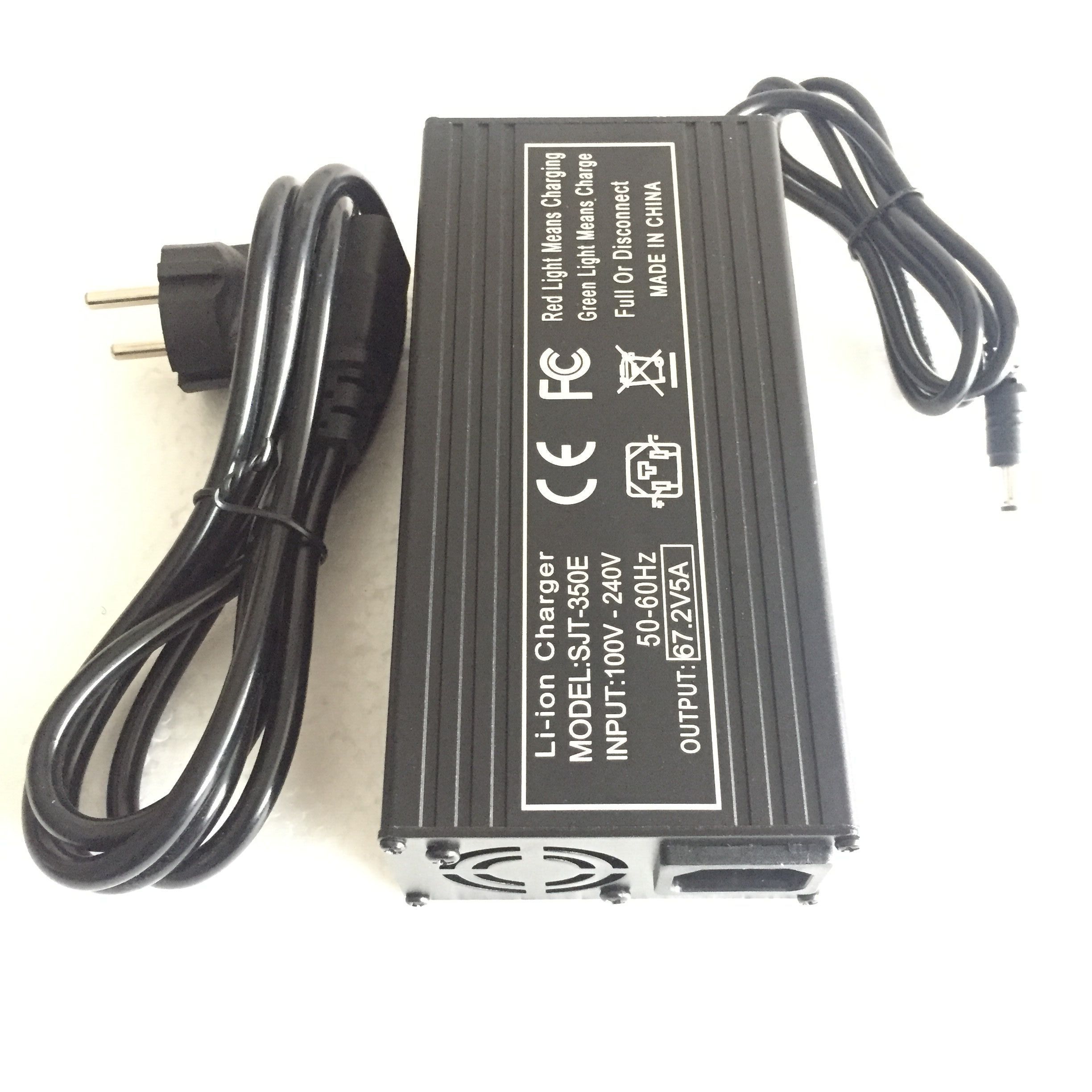 Metal case 67.2V 4A 5A Fast lithium battery charger for 60V 16S li-ion battery pack Electric Vehicle