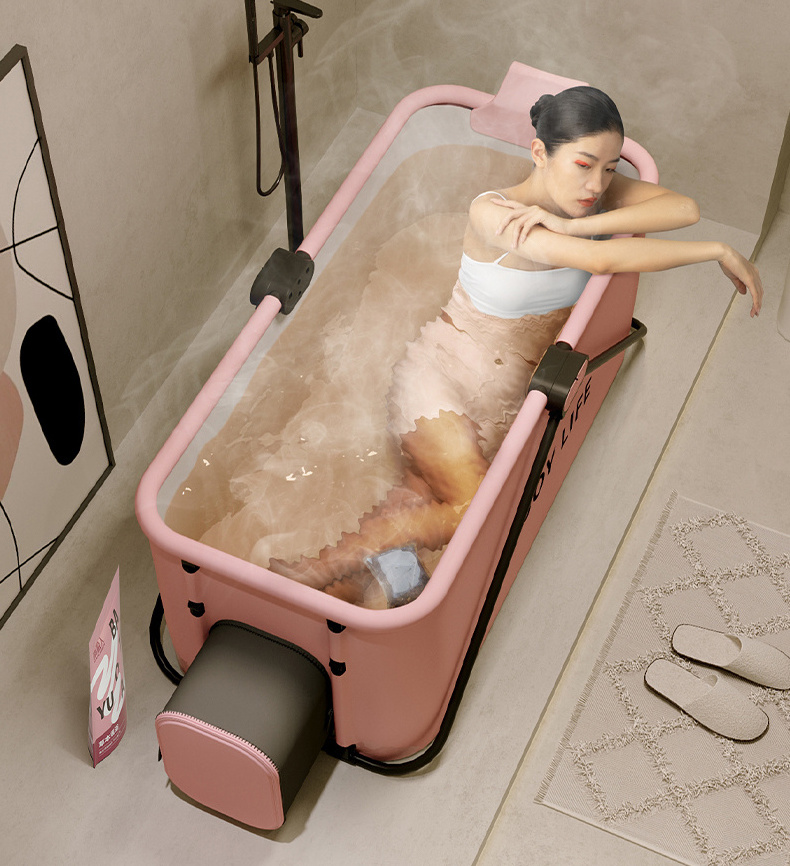 Custom OEM Large Folding Movable Plastic Portable Cheap Bathtub For Adults