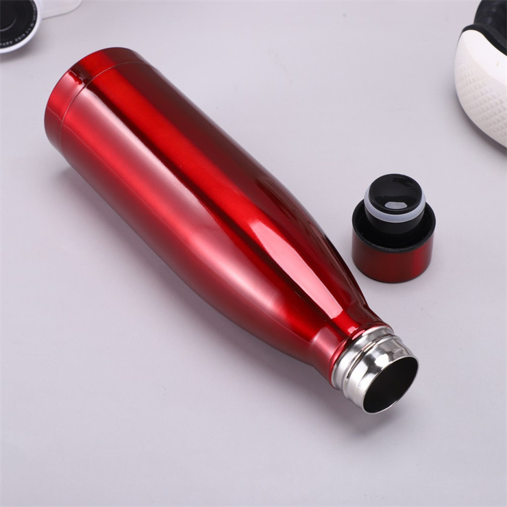 17oz Insulated Water Bottle single Wall Vacuum Stainless Steel Water Bottles Metal Sports Water Bottle