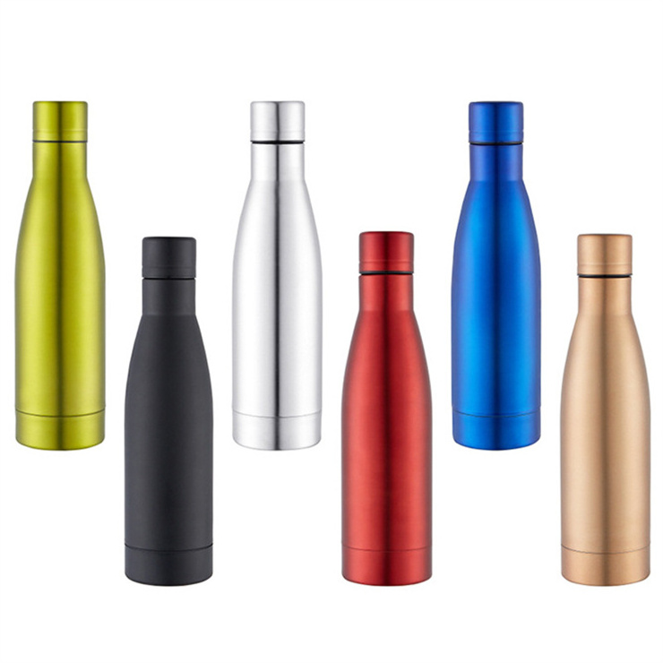 17oz Insulated Water Bottle single Wall Vacuum Stainless Steel Water Bottles Metal Sports Water Bottle