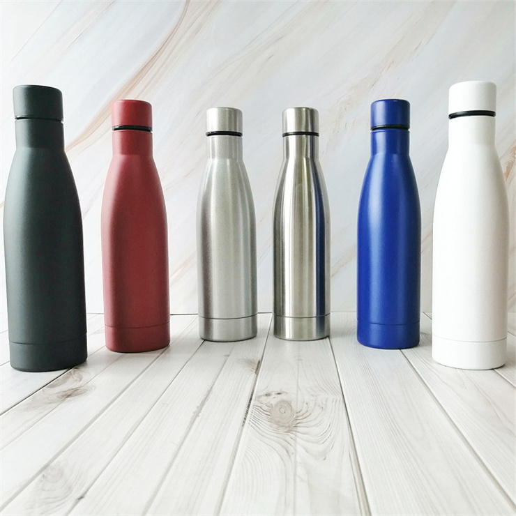 17oz Insulated Water Bottle single Wall Vacuum Stainless Steel Water Bottles Metal Sports Water Bottle