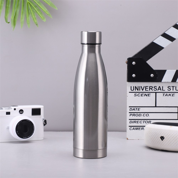 17oz Insulated Water Bottle single Wall Vacuum Stainless Steel Water Bottles Metal Sports Water Bottle