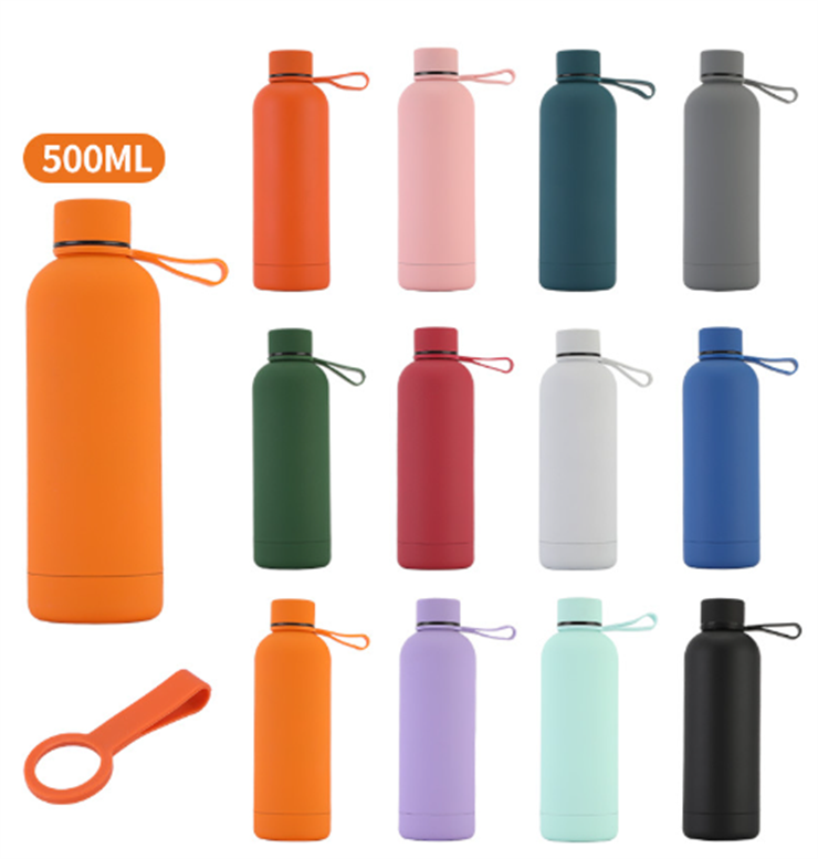 Water Bottles 500ml Cold And Hot Bottles Stainless Steel Tumblers Mugs With Lid Insulated Flask Water Bottles