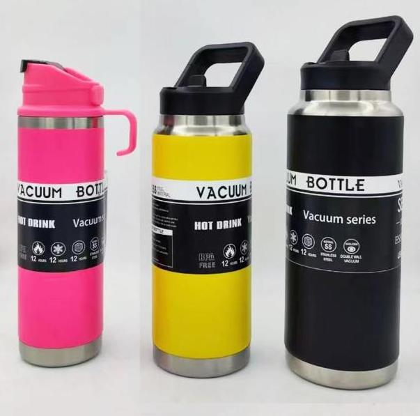 Newly Yetyss 18 Oz thermal flasks Stainless Steel Sports bottle 36oz Water Bottle with chug lid