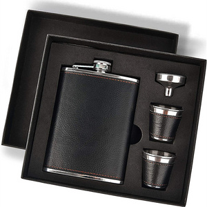 8oz 304 Stainless Steel Hip Flask with Funnel Whiskey Gifts for Men Alcohol Gift for Drinking On the Go Flask for Liquor