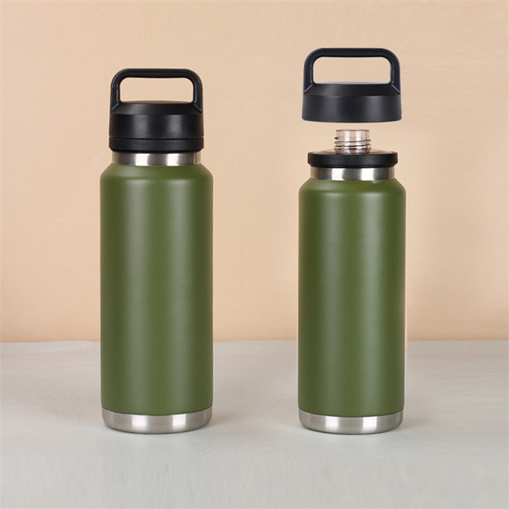 Newly Yetyss 18 Oz thermal flasks Stainless Steel Sports bottle 36oz Water Bottle with chug lid