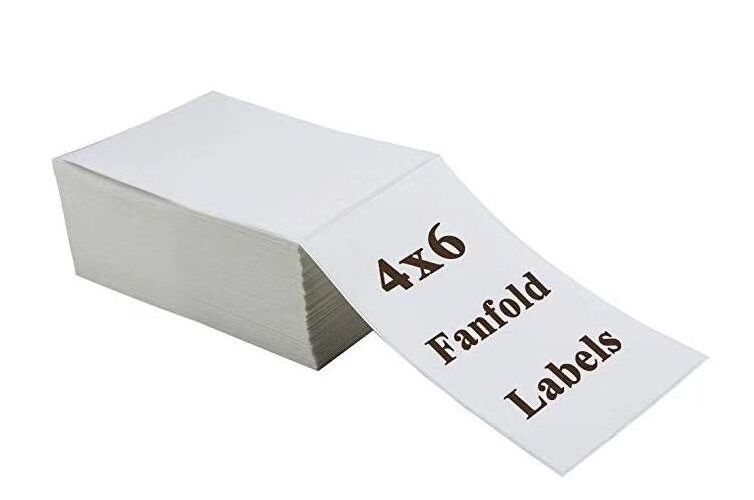 Wholesale Blank 4 x 6 100x150 Direct Thermal Barcode Shipping Printer Label Waybill A6 Thermal Paper Sticker Label Rolls