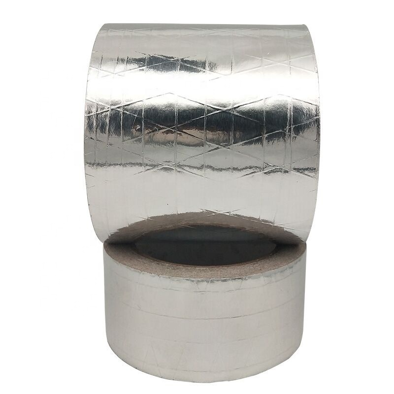 Factory price customized moisture barrier aluminum foil adhesive duct  tape for vapor resistant pipe metal repair