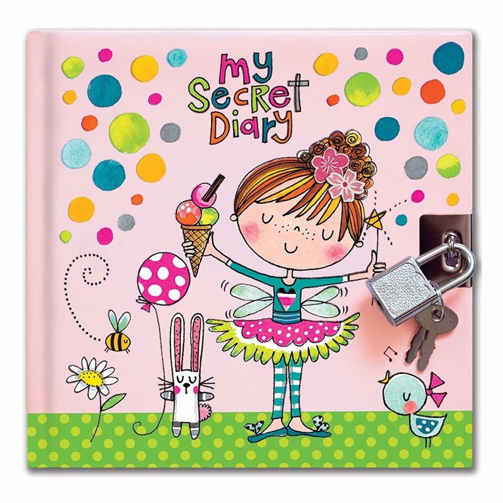 Customized Diary Notebook With Lock And Key Kids School Stationery Set