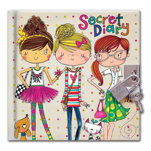 Customized Diary Notebook With Lock And Key Kids School Stationery Set