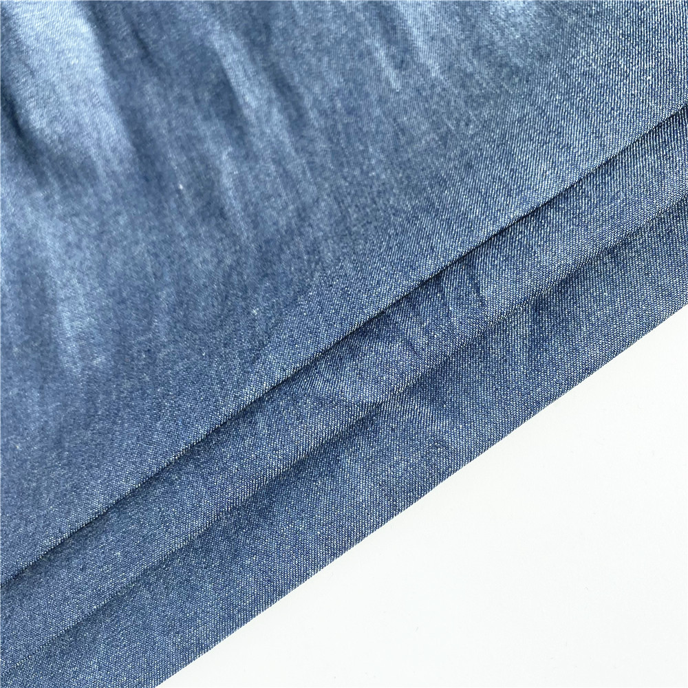 Wholesale Suppliers jean fabric roll 100% cotton indigo denim organic fabric for shirts