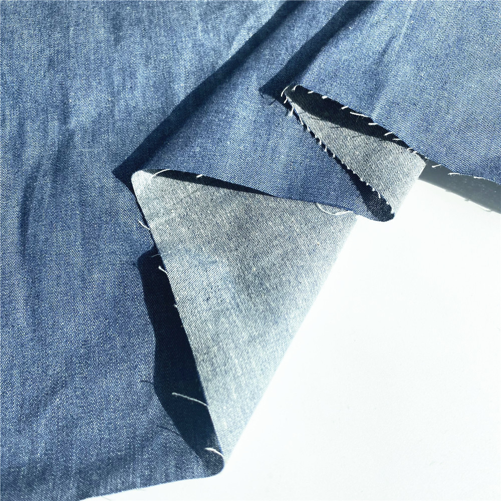 Wholesale Suppliers jean fabric roll 100% cotton indigo denim organic fabric for shirts