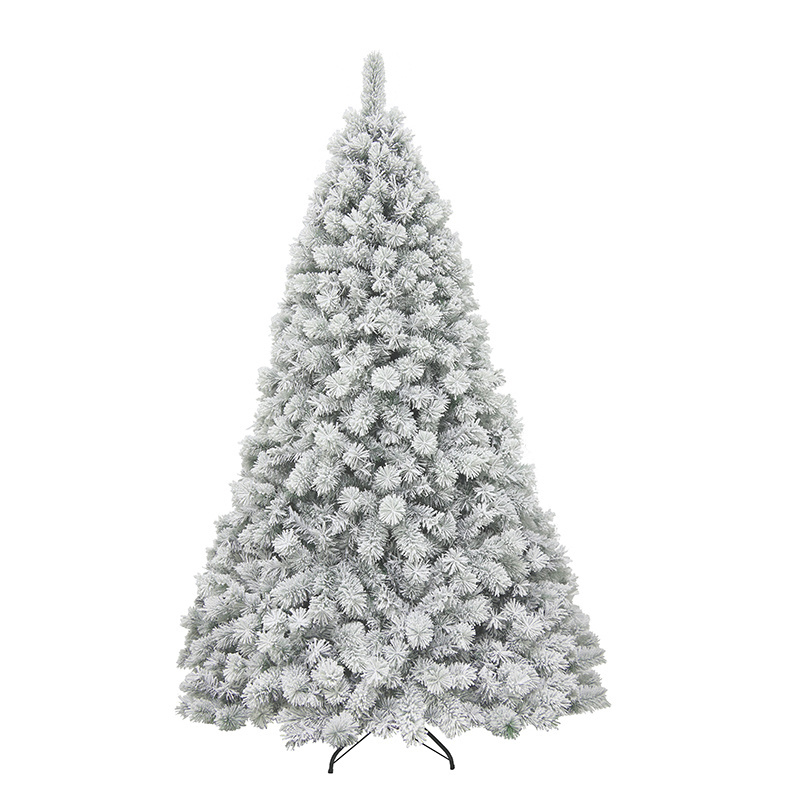 Hot sales wholesale high quality custom made artificial snow covered flocked christmas trees HS-M210-1335-SMXM-C