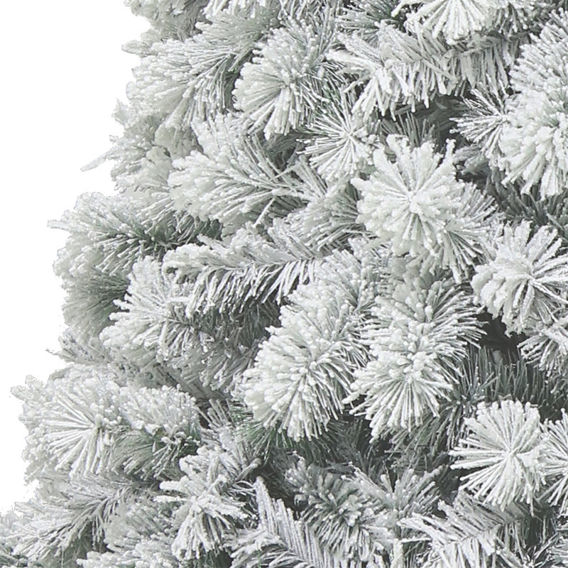 Hot sales wholesale high quality custom made artificial snow covered flocked christmas trees HS-M210-1335-SMXM-C