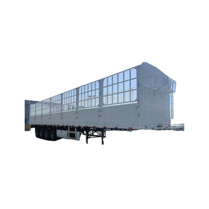 Hot-selling 4-axis while air pump welded warehouse gate semi-trailer can be used for industrial product transportation, etc.