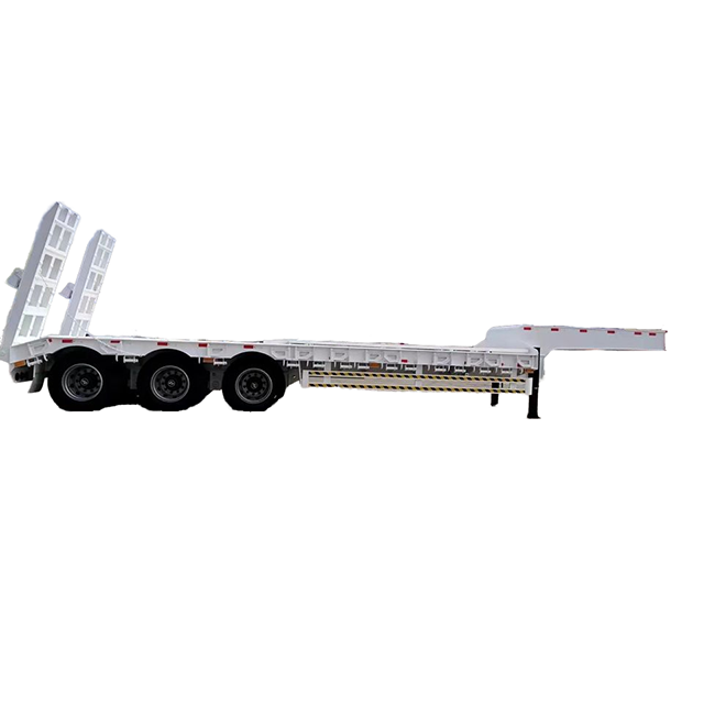 Hydraulic 2/3/4 axle heavy loading flat lowbed semi trailer/modular trailer/special vehicle transporting over heavy cargo