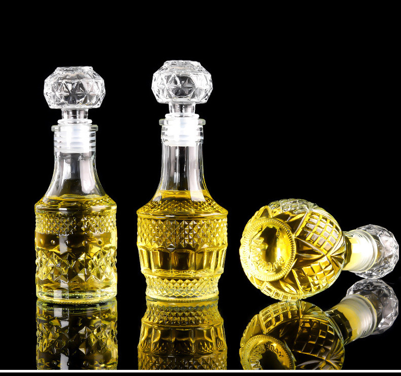 50ml Small Glass XO Bottle High End Empty Whisky Vodka Tequila Rum Liquor Luxury Mini Wine Bottles