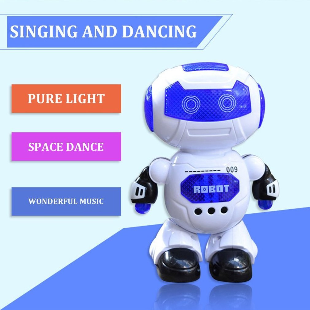 robot toys educational 2023 programming dancing toy with light and music for kids and children