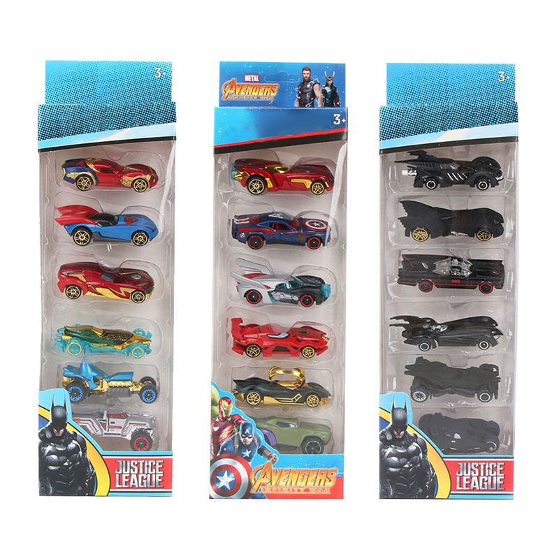 1:64 set of 6 pieces set car toys kids sliding car pocket car foreign trade toys wholesale