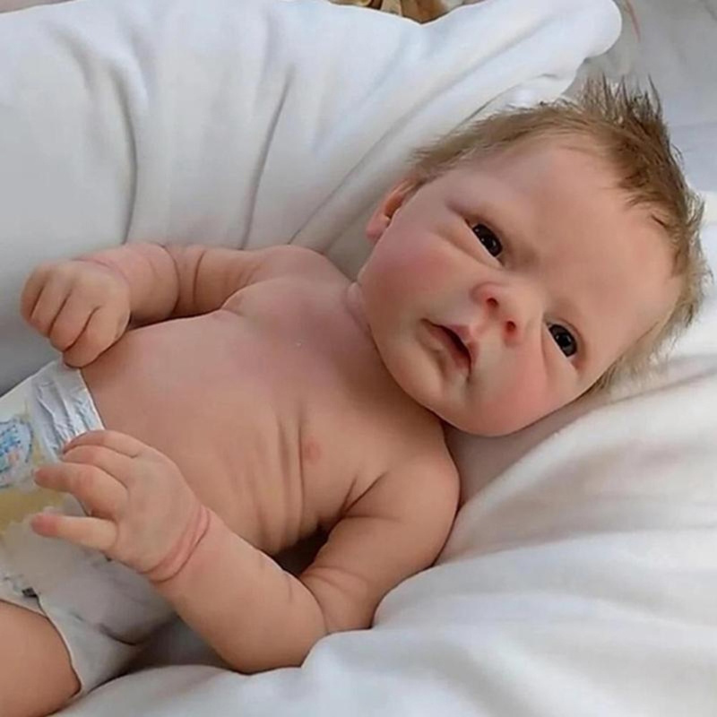 Newborn Reborn Baby Dolls Silicone Cute Soft Babies Doll