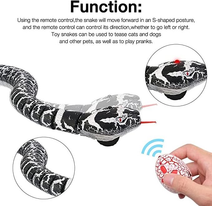 RC Animal Infrared Remote Control Snake with Egg Rattlesnake Kids Electric Toy Trick Mischief Toys Children Funny Novelty Gift