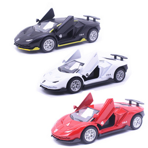 Lamborghinis Car Alloy Sports Car Model Diecast Sound Super Racing Lifting Tail Hot Car Wheel For Gifts Sliding Door Pull Back