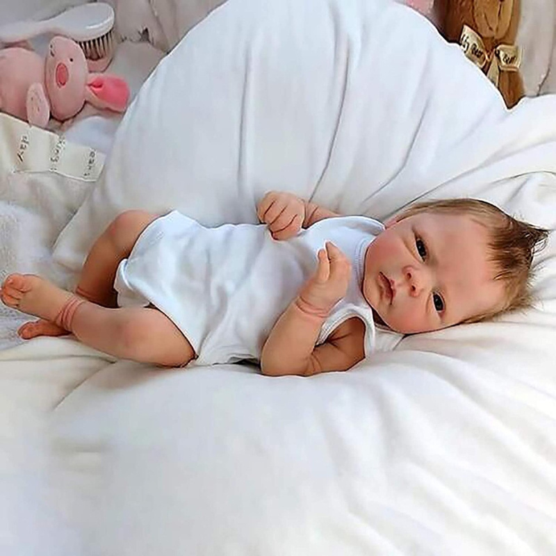 Newborn Reborn Baby Dolls Silicone Cute Soft Babies Doll