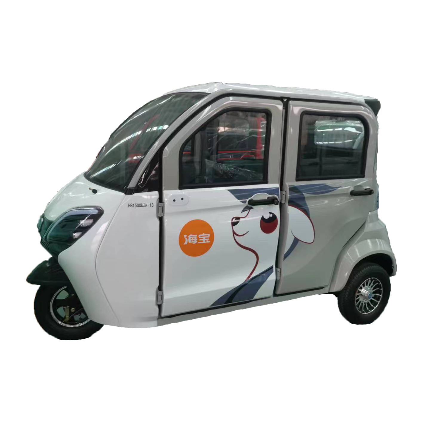 Fully enclosed electric tricycle for passengers mini electric tricycle tuk tuk