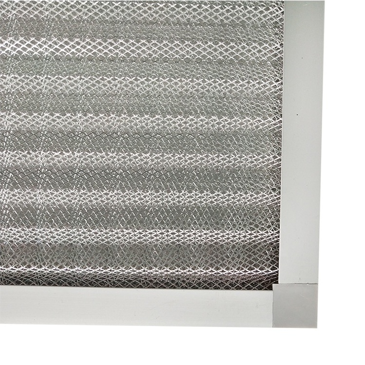 Window Dust Filter Aluminum Frame  Air Pre Filter Metal Ventilation Filter