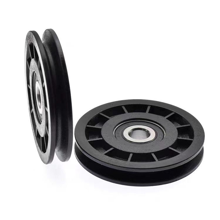 Customized Wire Rope Pulley U-Groove Elevator Door Floor Door Guide Wheel Nylon Bearing Pulley