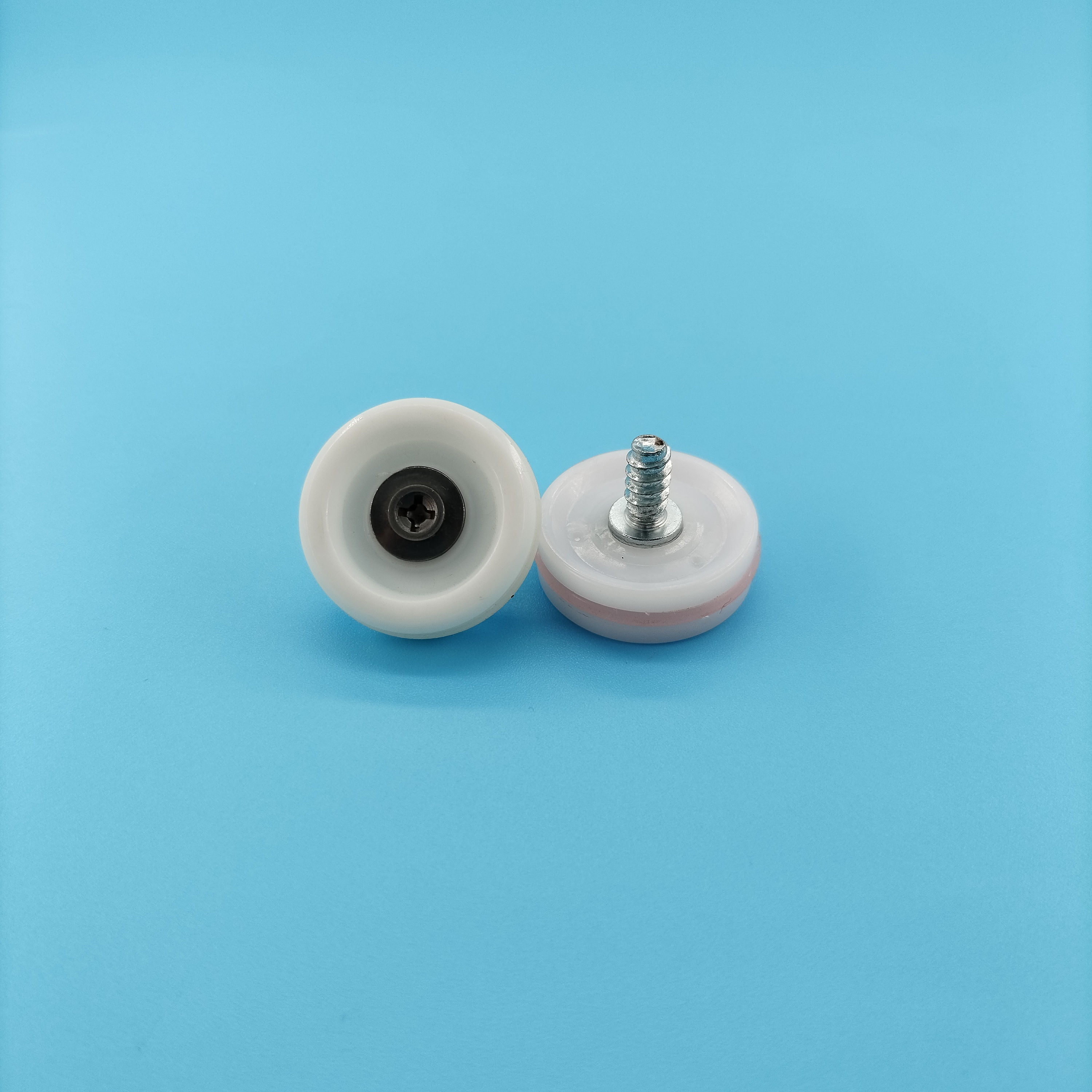 With screw bearing pulley small wheel drawer pulley cash register cash box wheel POM plastic roller nylon wheel