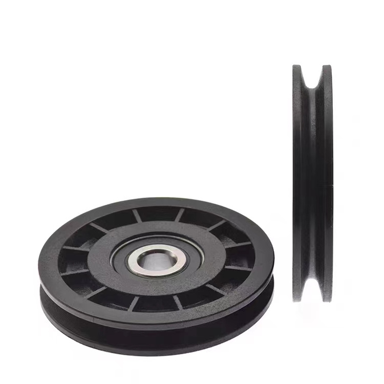 Customized Wire Rope Pulley U-Groove Elevator Door Floor Door Guide Wheel Nylon Bearing Pulley