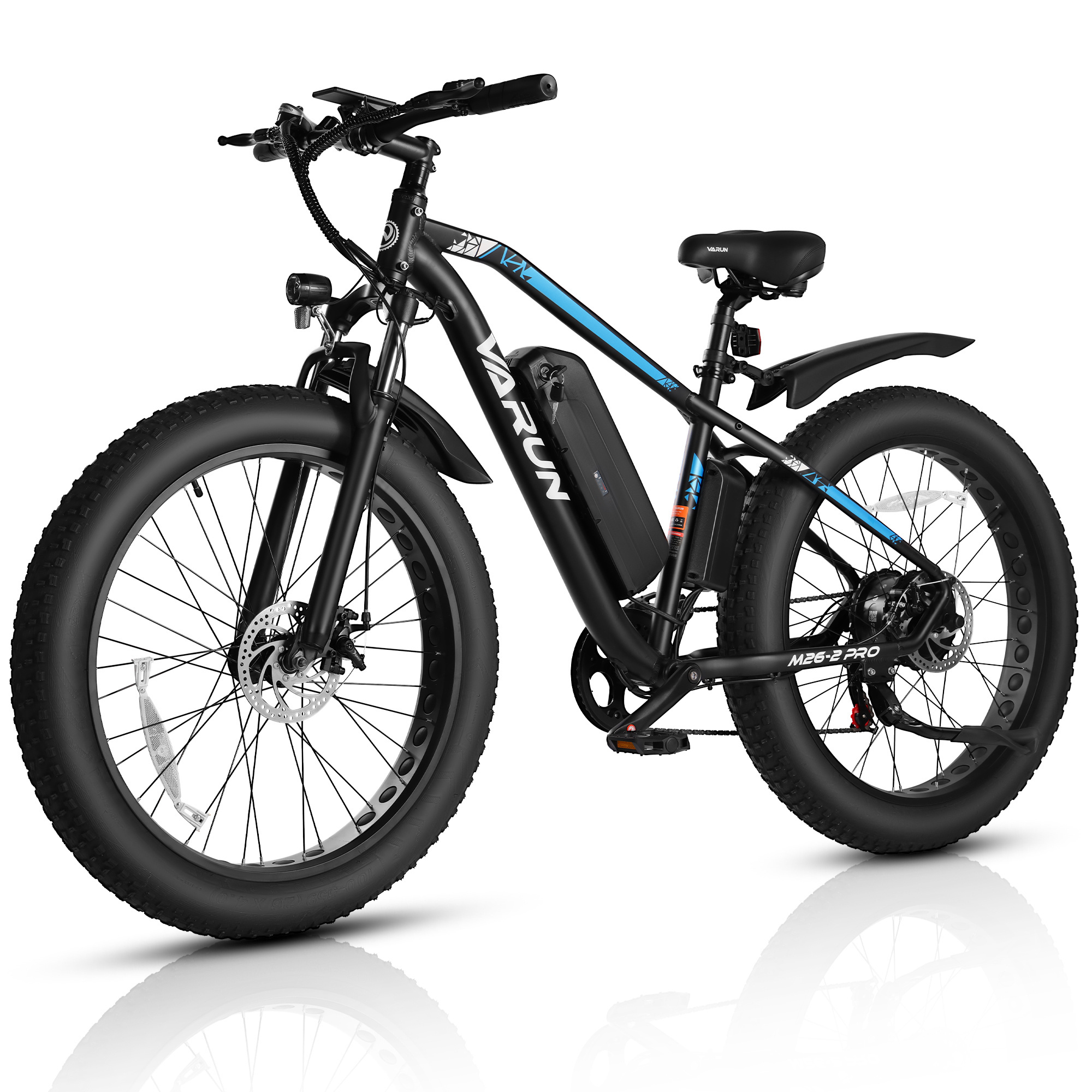 EU USA Stock Dual Suspension Ebike 48V 13AH 500W Electric Mountain Bike Removable Lithium Battery Aluminum 26*4