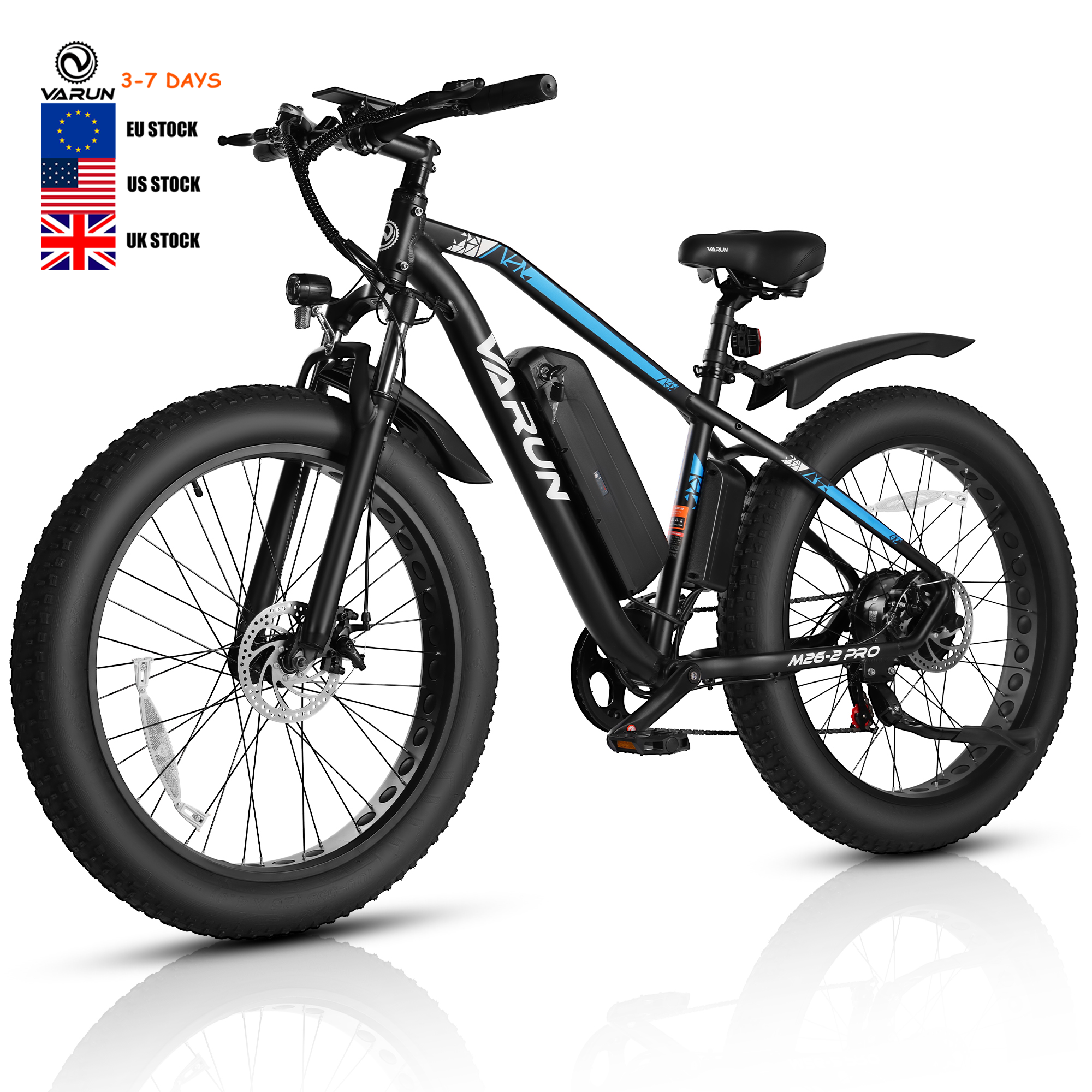 VARUN EU Stock Warehouse Drop Shipping Brushless Motor Ebike 48V 13AH 500W Electric Mountain Bike 26