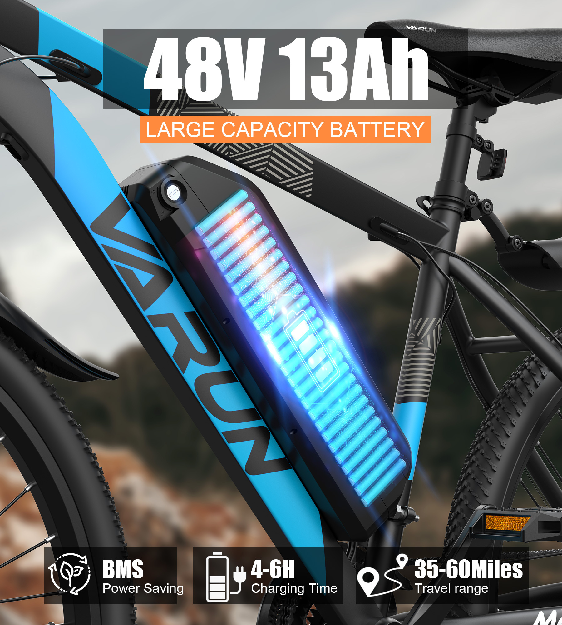 UK EU Warehouse Stock 500W Electric Mountain  Bike 48V 13AH Long Rang USB Port City Best Adults Electric Bicycle With APP