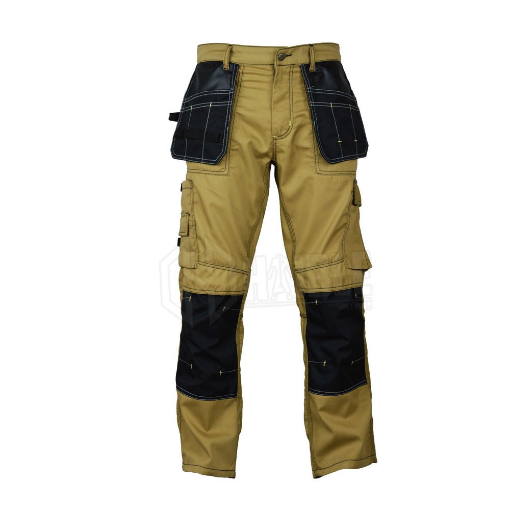 Hi vis Chemical Pants Bleach Resistant Work pants trouser Cotton FR Working Construction Worker Reflective Work Pants