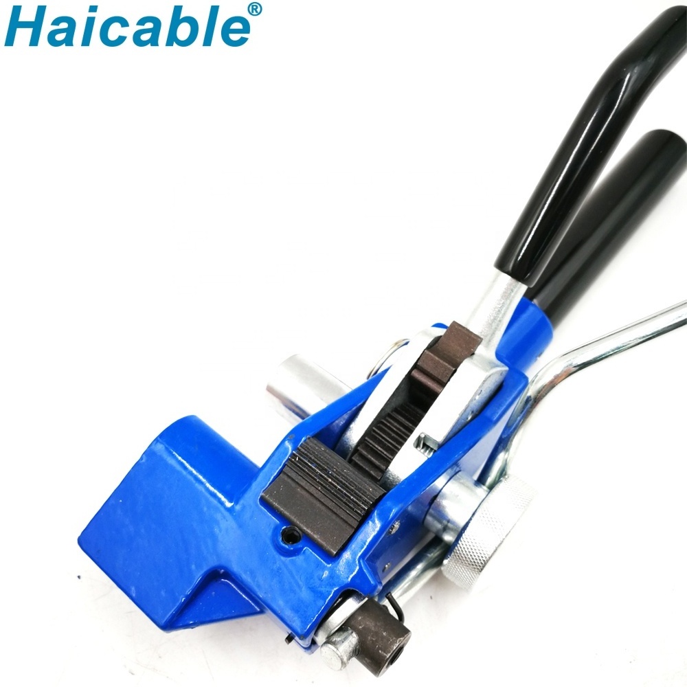 Stainless Steel Casting Strap Cable Tie Fasten Gun HS-002 Automatic Tension And Cut Zip Tool