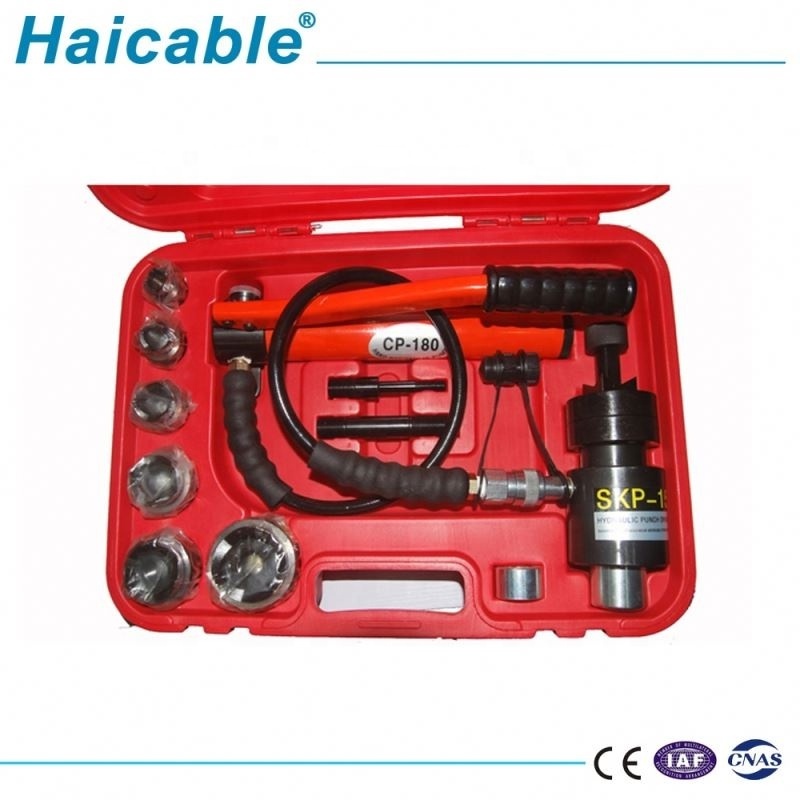 Hydraulic Punch Tool Kit Round And Square Knockout Hole Punches Dies Set