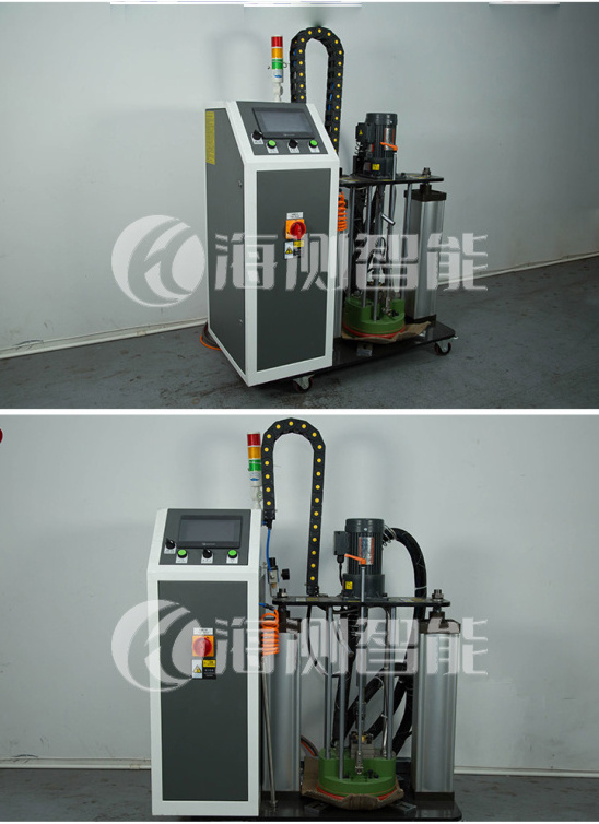 Automatic  Hot Melt Glue Spray Machine Rubber Box Host without gun,monochrome gray Specific box sealing adhesive machine