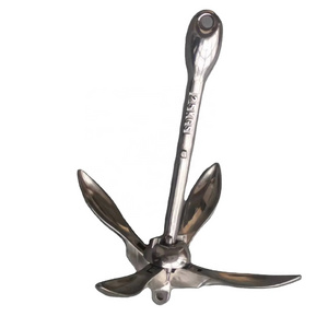 Stainless Steel 316 Draggen Fold Anchor Type A 2.5kg/5LB(Grapnel Boat Folding Anchor)