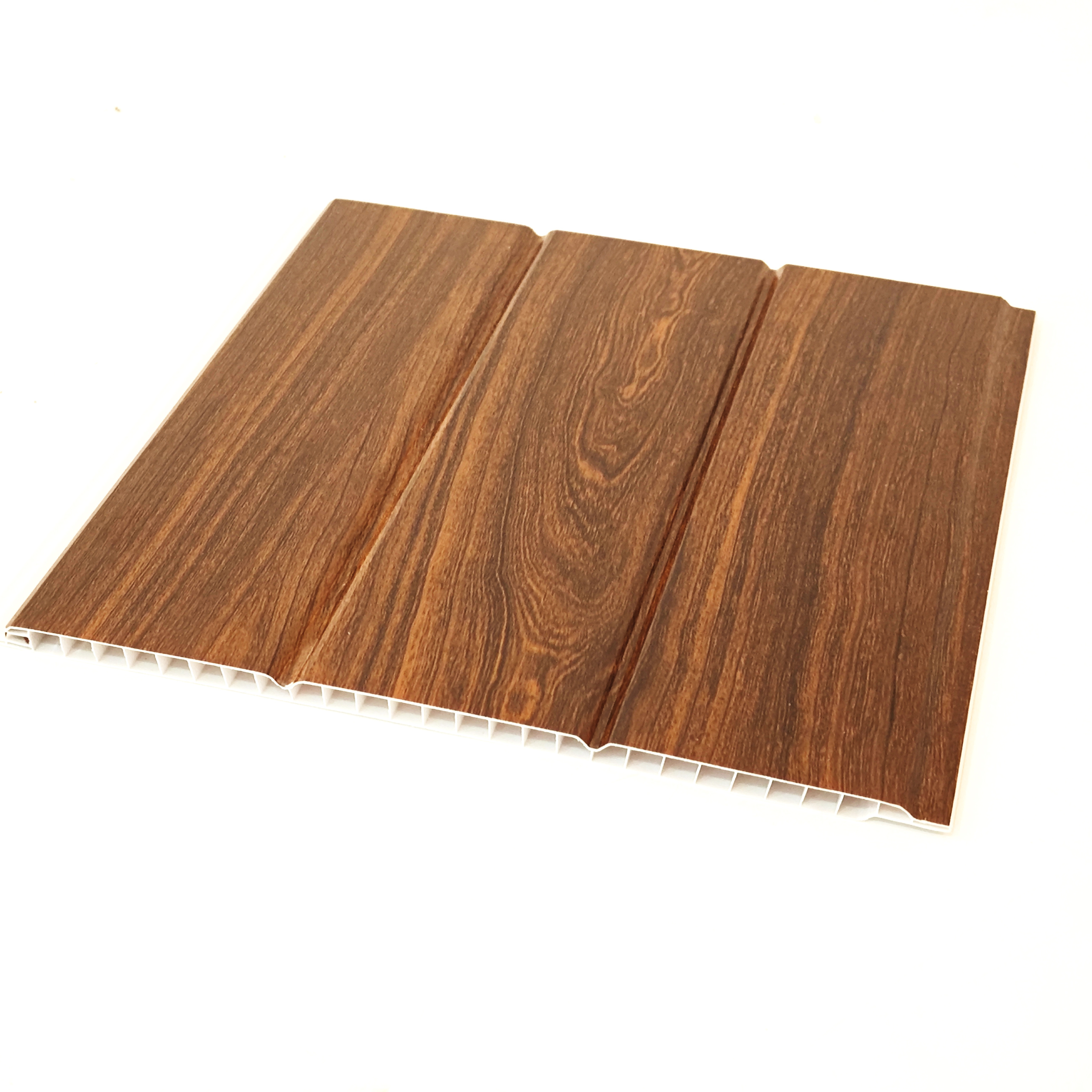 Chaojia china waterproof soundproof plank and wall panel wooden color new design pvc ceiling panels