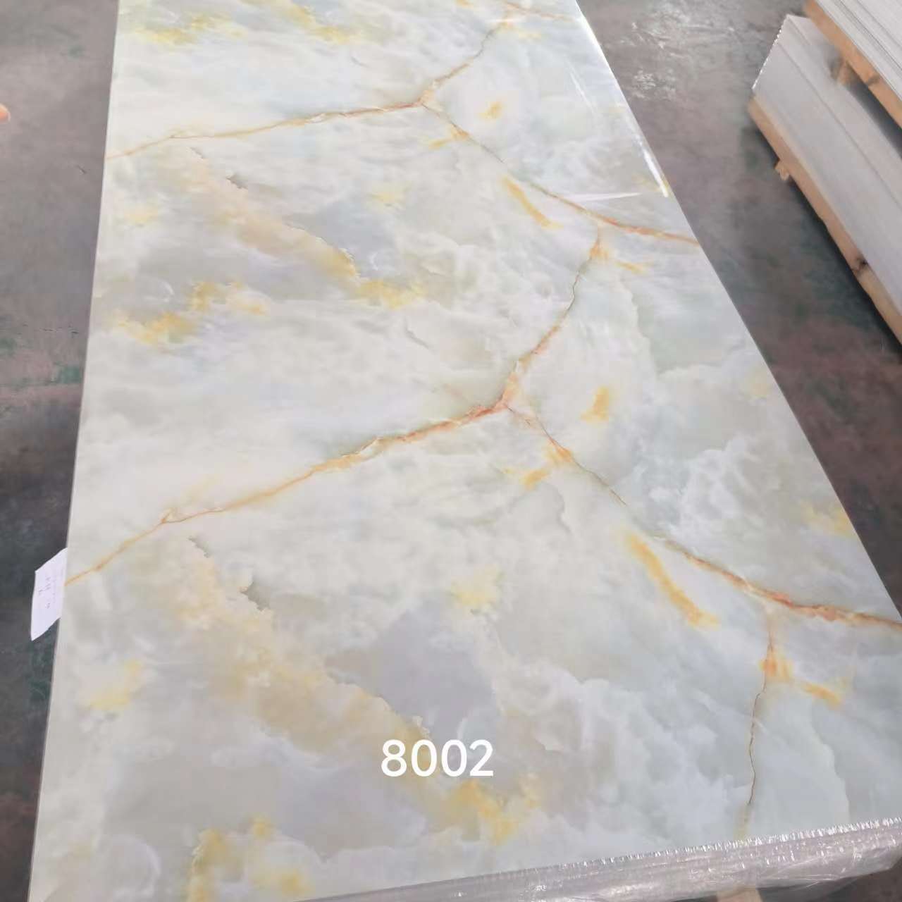 Chaojia Customized Sizes Support PVC Plastic Materials UV Marble Slate Carbon Rock Wall Panel Board Sheet