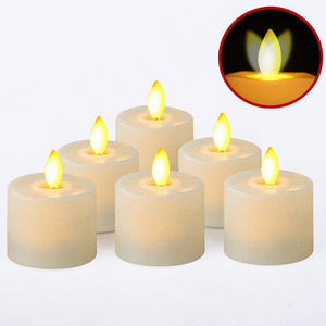 artificial flameless flickering Bougies led candle tea light with battery operated reusable electronic candles